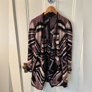 Lucky Brand Women’s Drape Cardigan Sweater S Pink/Blue EUC